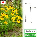 花支柱 植物支柱 2本セット 花支え φ20×60 開閉式 園芸支柱 日本製 ワンタッチ 倒れ防止 折れ防止 強風対策 台風対策 園芸 ガーデニング プランター 国産 小林金物 No173