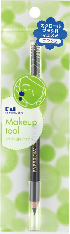 SSスクロールブラシ付マユズミBK #000HL0308 理美容用品