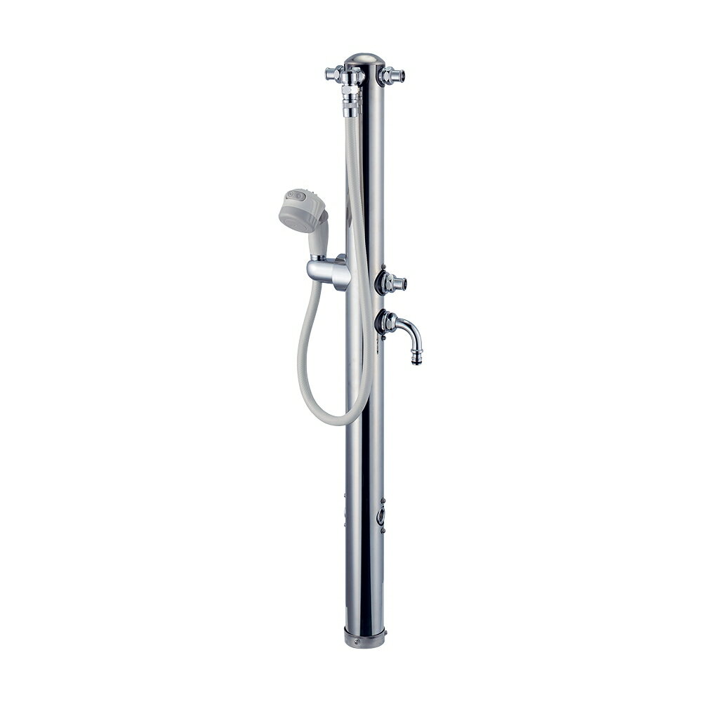 【エントリーでP5倍◆】カクダイ 624-216 ステンレス双口シャワーー混合栓柱 カクダイ KAKUDAI かくだい シャワーー シャワーーヘッド 混合栓 デッキ バス用品 お風呂 水周り用品 水周り関係 DIY 水栓金具 蛇口