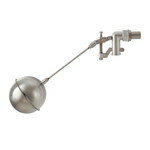 【商品説明】・ドライバー1本で止水位置を調整できます。（呼13は最大90mm、呼20、25は最大100mm）【商品仕様】・呼：20 ・材質；本体：SCS14（SUS316相当）/アーム・玉：SUS316 ・使用圧力：0〜0.75MPa ・最高使用温度：100℃ ・水位調整機能つき