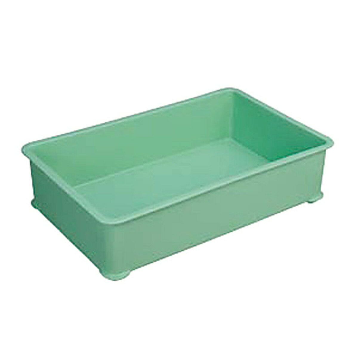 三甲 PPカラー番重 大型 A型グリーン 外寸643x417x160 国産 日本製 キッチン用品 キ