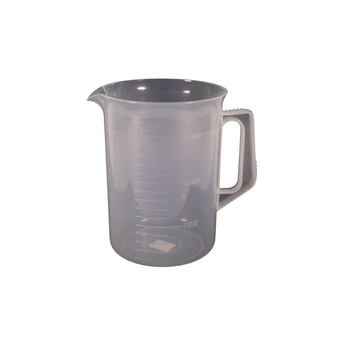 【エントリーでP5倍◆】サンプラテック ポリプロピレン手付ビーカー 1032 3L 国産 日本製 キッチン用品 ..