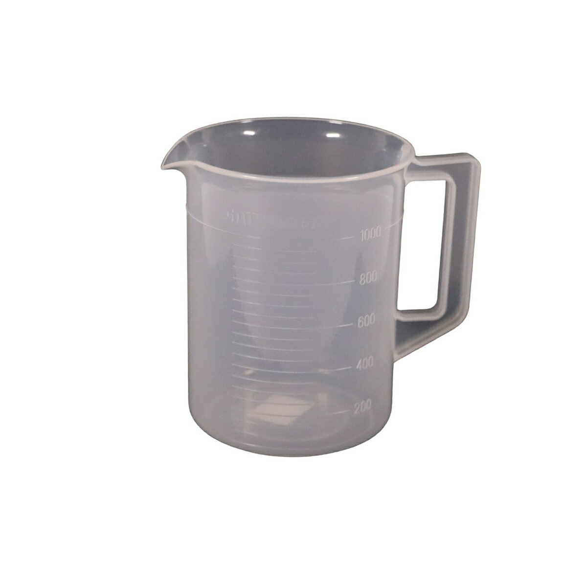 【エントリーでP5倍◆】サンプラテック ポリプロピレン手付ビーカー 1030 1L 国産 日本製 キッチン用品 ..