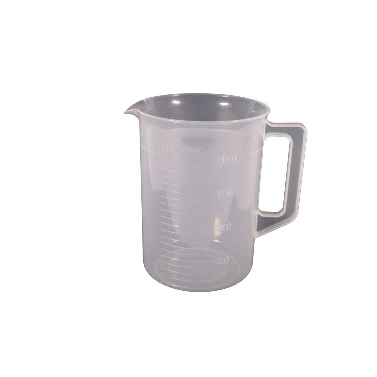 【エントリーでP5倍◆】サンプラテック ポリプロピレン手付ビーカー 1031 2L 国産 日本製 キッチン用品 ..