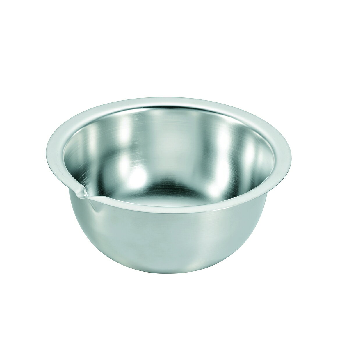 【エントリーでP5倍◆】本間製作所 KO 18−8深型ボール フラットエッジ（注口付） 18cm 燕三条 国産 日本製 キッチンツール キッチン 料理 調理器具 調理 厨房 調理場 店 業務用 給食 施設 飲食店 レストラン 大量調理 給食セ