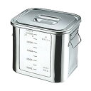 本間冬治工業 BK 18−8角型目盛付キッチンポット20型 キッチン用品 キッチンツール キッチン 料理 調理器具 調理 調理場 厨房 業務用 本格 レストラン 料亭 家庭 手作り お店 サイズ別 サイズ展開 バリエーション キッチン用品 キッチンツール(3)