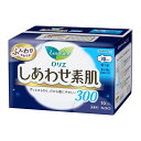 ロリエしあわせ素肌300 多い夜用羽つき10コ 生理用品 衛生用品 ナプキン まとめ買い おりもの 昼用 夜用 多い日 漏れない 消耗品 サニタリー用品 吸水力...
