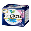 ロリエしあわせ素肌 通気超スリム350特に多い夜用羽つき10コ 生理用品 衛生用品 ナプキン まとめ買い おりもの 昼用 夜用 多い日 漏れない 消耗品 サニタ...