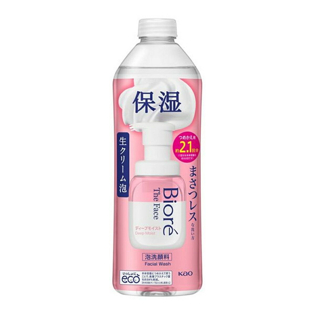 ［エントリーでP10倍］ビオレ ザフェイス 泡洗顔料 ディープモイスト つめかえ用 洗顔料 洗顔 メ