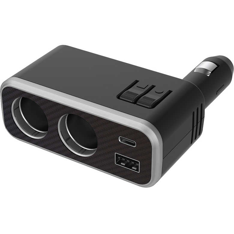 【エントリーでP10倍◆】2連DソケットPD30W／USBレインボー USB増設ソケット カーチャージャー スマホ充電器 カー用品 カシムラ USB増設ソケット カーチャージャー スマホ充電器 カー用品 カシムラ