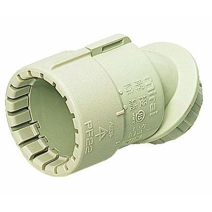 【エントリーでP5倍◆】未来工業 FNVK-16GS 曲がりコネクタ 30°PF 資材 電設資材 管工機材 工具 農業 耐震部材 工場 設備 通信 部品 パーツ 業務用 作業用 配線用 樹脂 鉄製 ボックス ケーブル 支持具 エアコン 配管材 照明 ダ