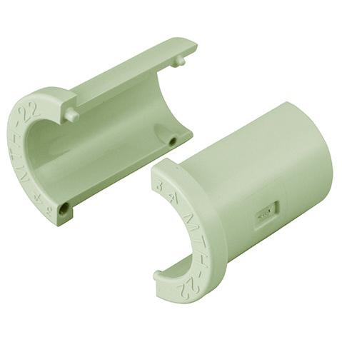 【エントリーでP5倍◆】未来工業 MTH-22J ツバ管 半割れタイプ 資材 電設資材 管工機材 工具 農業 耐震部材 工場 設備 通信 部品 パーツ 業務用 作業用 配線用 樹脂 鉄製 ボックス ケーブル 支持具 エアコン 配管材 照明 ダクト 支持