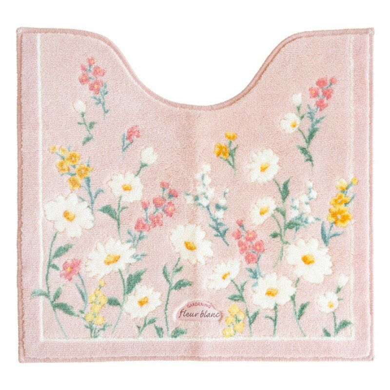 【エントリーでP5倍◆】フルールブラン　55x60　トイレマット　P キッチンマット トイレマット 快適 カ..