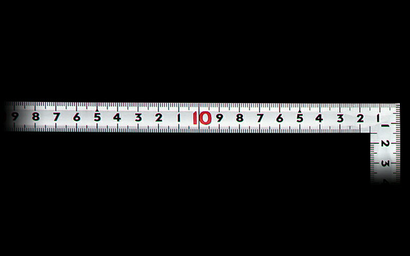 シンワ測定 定規 10638 曲尺 同厚併用シルバー50cm裏面1尺5寸名作赤数字入 SHINWA 工具 道具 DIY 測定器 3