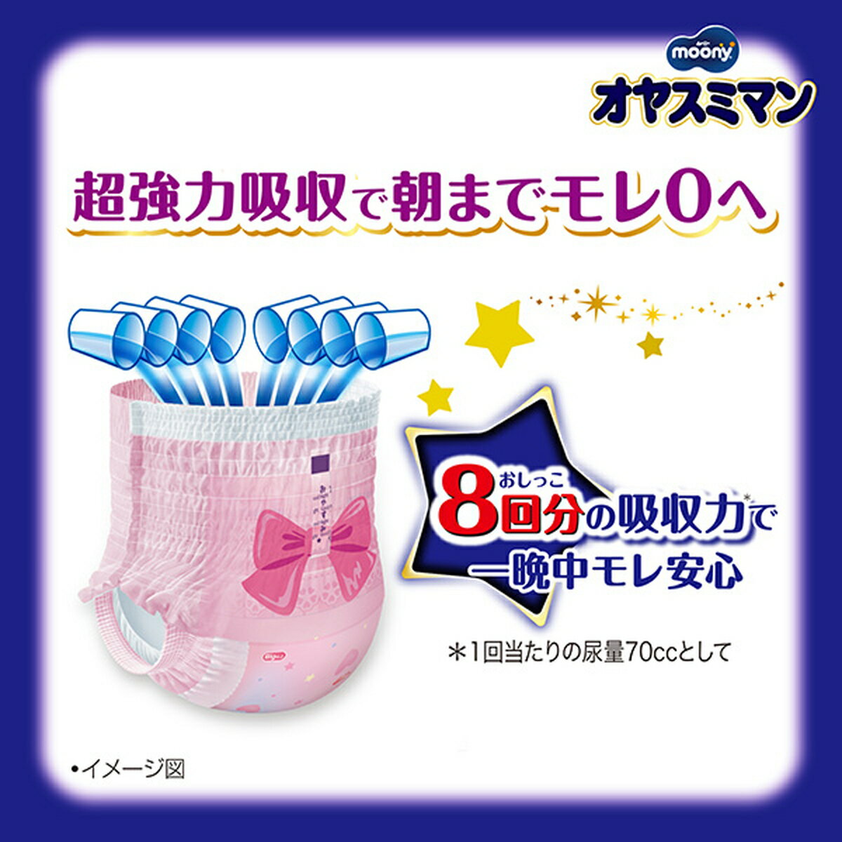 ［エントリーでP10倍］ムーニーオヤスミマン 女の子 BIG以上 22枚 子ども用 キッズ用 赤ちゃん用 ベビー用 新生児 オムツ おむつ パンツ トイトレ トイレトレーニング トレーニングパンツ 子ども用 キッズ用 赤ちゃん用 ベビー用 新生児 オム