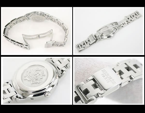 エルメス　★人気モデル　美品　クリッパー　CL4.210　レディース　ブラックダイヤル　クオーツ　新品仕上げ済み　【中古】5772