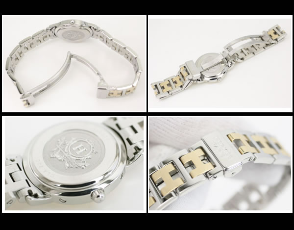 エルメス　★人気モデル　美品　クリッパー　CL4.220　レディース　アイボリーダイヤル　クオーツ　新品仕上げ済み　【中古】5908