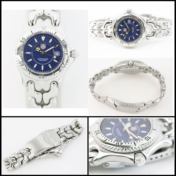タグホイヤー　★希少　美品　セルシリーズ　WG131A　レディース　ネイビーダイヤル　新品仕上げ済み　【中古】6793