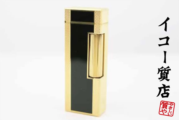 ダンヒル　★希少　オーバーホール・フルメンテ済　ローラガスライター　RL5201　ブラックラッカー×ゴー..