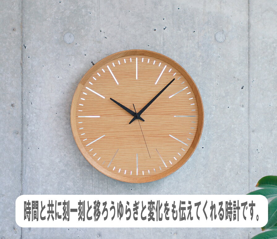 掛け時計 フラクト Fluct   ナチュラル ブラック FI 21-07 タカタレムノス お洒落 リビング 自宅 事務所 デザイン時計 ギフト プレゼント [3]