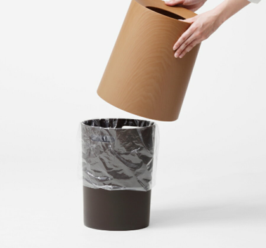 ゴミ箱 ごみ箱 ゴミ箱 TUBELOR HOMMEゴミ箱 チークウッド ゴミ箱 ダストボックス チューブラーオム ゴミ箱 木目 ウッド お洒落 レトロ アジア [3]