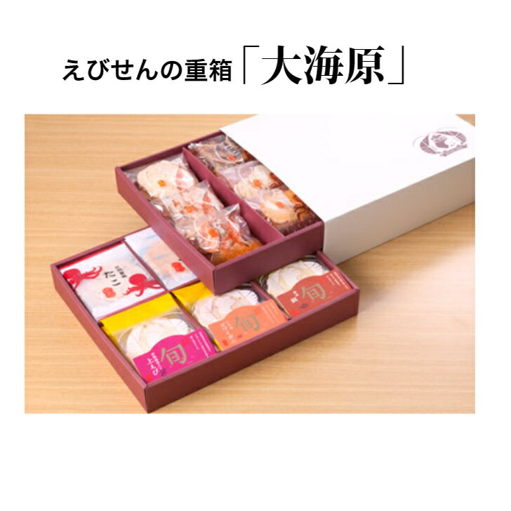 えびせん重箱 大海原 お中元 お歳暮 手土産 帰省土産 ギフト お供え ビールに合う 重箱 個包装タイプ