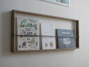 wall book rack 340*825*45(ウォールラック 壁掛けブックシェルフ A4 本 雑誌 マガジンラック)