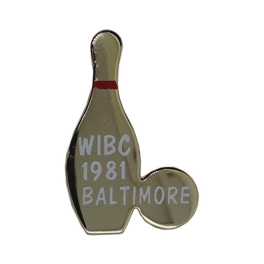 【中古】 WIBC ボウリング国際大会 ヴィンテージ ピンバッチ ブローチ ピンバッジ 1981 BALTIMORE 【異国屋】