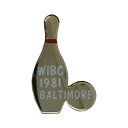 【中古】 WIBC ボウリング国際大会 ヴィンテージ ピンバッチ ブローチ ピンバッジ 1981 BALTIMORE 【異国屋】