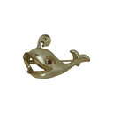 【中古】 クジラ ブローチ 金色 アクセサリー ピンバッジ ピンバッチ 【異国屋】