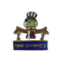 【中古】1984年 ロサンゼルスオリンピック ブローチ ビンテージ ピンバッチ ピンバッジ 五輪 イーグルサム