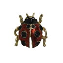 【中古】てんとう虫 ブローチ 昆虫 テントウムシ ピンバッチ アクセサリー ピンバッジ