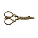 【中古】ハサミ ブローチ ラインストーン装飾 ピンバッジ ピンバッチ アクセサリー アメリカ輸入雑貨