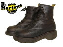 【中古】 イングランド製 ドクターマーチン Dr.Martens 茶系 8ホール ブーツ 本革 レザー レディース 23.0cm位 英国 古着 ユーズド 靴 【異国屋】