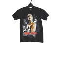 【新品】WWE プロレスラー Chris Jericho プロレス Tシャツ ユースサイズ 黒色 子供服 トップス プリントTシャツ クリス ジェリコ デッドストック【異国屋】