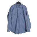【中古】USA製 Woolrich プレーン ネルシャツ ウールリッチ メンズ XLサイズ 古着 長袖 シャツ
