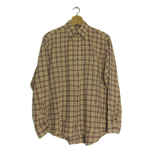 【中古】VAN HEUSEN ネルシャツ チェック柄 メンズ Sサイズ 古着 長袖 レトロ シャツ 【中古】VAN HEUSEN ネルシャツ チェック柄 メンズ Sサイズ 古着 長袖 レトロ シャツ