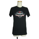 【中古】Tシャツ 黒色 プリントtシャツ ティーシャツ メンズ Sサイズ SUBLIMICAN REPUBLIC 古着 半袖(4)
