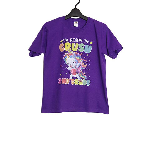 【楽天市場】【新品】ユニコーン プリントTシャツ 紫 ユースサイズ トップス ティーシャツ Tシャツ FRUIT OF THE LOOM：異国屋
