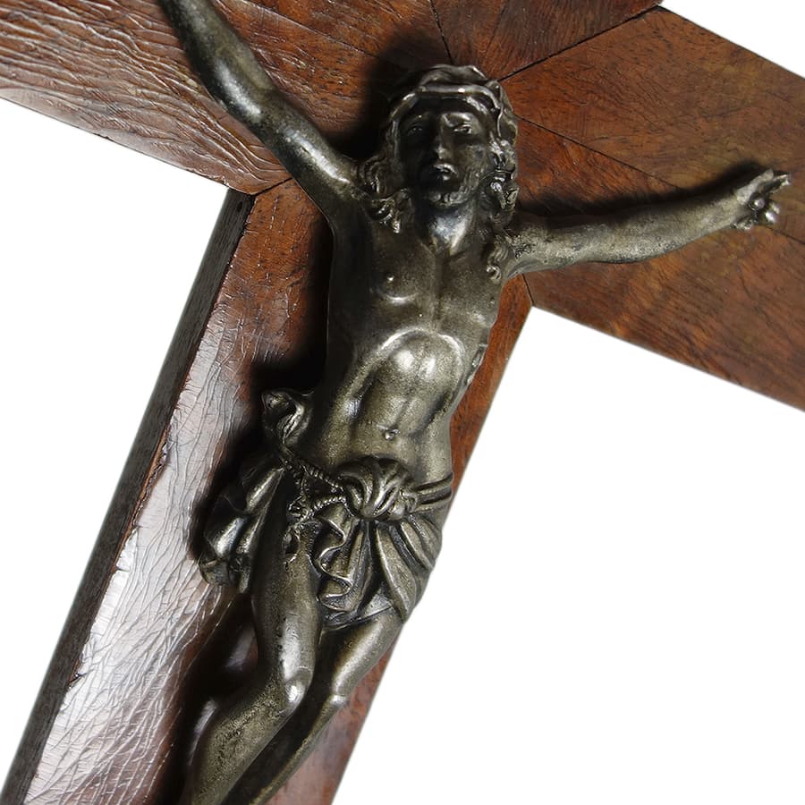 【中古】アンティーク キリスト 十字架 壁掛け ヴィンテージ クロス インテリア雑貨 INRI フランス仕入..