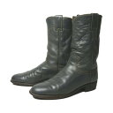 【中古】アメリカ Justin レザーブーツ ローパーブーツ ウエスタンブーツ レディース向き 23.0cm 総本革 乗馬 カウボーイブーツ ビンテージ 古着 ...
