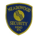 【中古】ワッペン MEADOWOOD SECURITY アメリカ輸入雑貨 パッチ