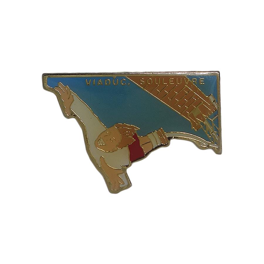 【中古】フランス 輸入雑貨 バンジージャンプ ピンズ レトロ ピンバッチ ピンバッジ