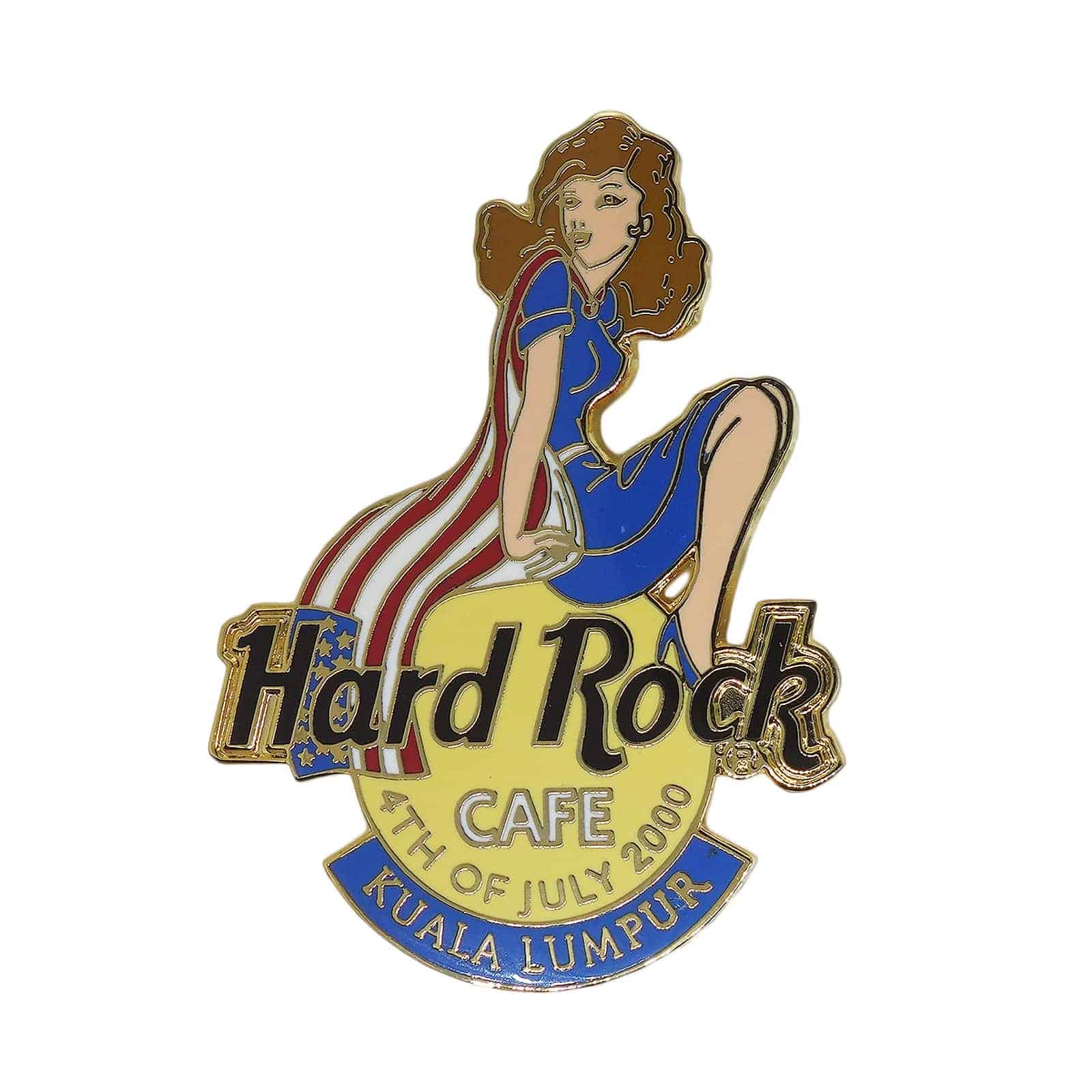 【中古】Hard Rock CAFE ハードロックカフェ ピンズ リミテッドエディション ウェイトレス女性 ピンバッジ ピンバッチ 留め具付き コレクター クアラルンプール
