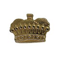 【中古】王冠 ピンズ クラウン 金色 ピンバッジ レトロ ビンテージ ピンバッチ 留め具付き