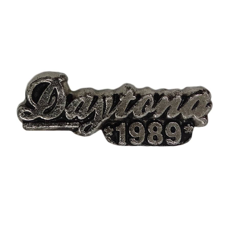 【中古】Daytona 1989 バイカー ピンズ デイトナ ピンバッジ レトロ ピンバッチ ビンテージ 留め具付き