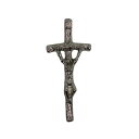 【中古】十字架磔 ピンズ キリスト クロス ピンバッジ ラペルピン 銀色 ピンバッチ 留め具付き