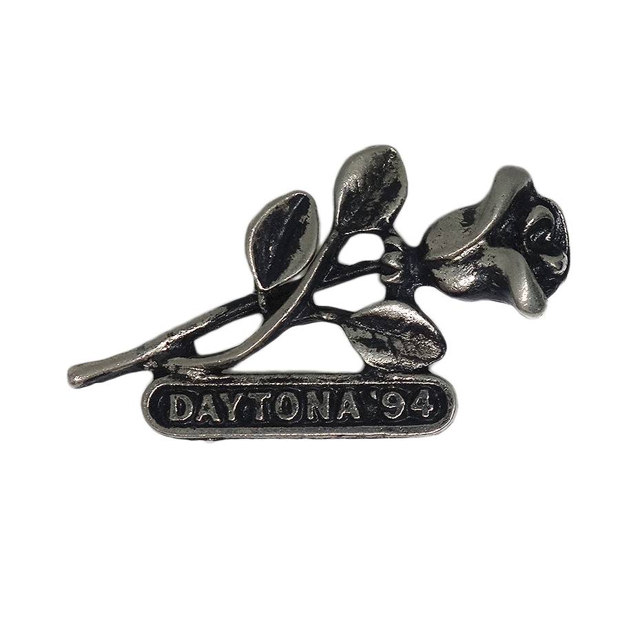 【中古】薔薇 ピンズ DAYTONA バイカー ピンバッジ ピンバッチ 留め具付き デイトナ