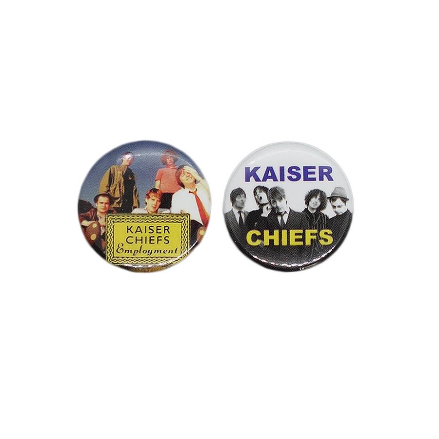 【中古】ロックバンド KAISER CHIEFS 缶バッジ 2個セット 缶バッチ ピンバッチ ピンバッジ カイザー チーフス
