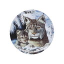 【中古】Eric VanRaemdonck 野生動物 リンクス レトロ 缶バッジ ピンバッチ ピンバッジ 缶バッチ